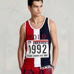 Rare Polo Ralph Lauren Tokyo Stadium 1992 Tank Top limited of 500 pwing 92 large